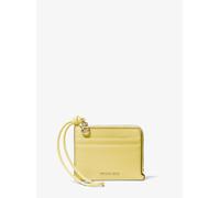 MK Kartenetui Jet Set Small aus gekrispeltem Leder mit Handschlaufe - Gelb - Michael Kors