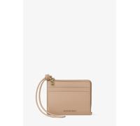 MK Kartenetui Jet Set Small aus gekrispeltem Leder mit Handschlaufe - Natur - Michael Kors
