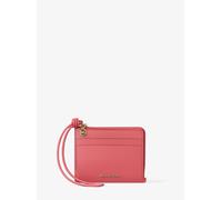 MK Kartenetui Jet Set Small aus gekrispeltem Leder mit Handschlaufe - Rosa - Michael Kors