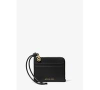 MK Kartenetui Jet Set Small aus gekrispeltem Leder mit Handschlaufe - Schwarz - Michael Kors