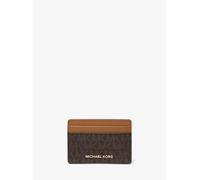 MK Kartenetui mit Logo - Braun - Michael Kors