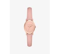 MK Kleine Armbanduhr Maude Im Rosé-Goldton Mit Lederarmband Mit Eidechsenprägung - Rosa - Michael Kors