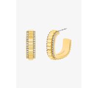 MK Kleine Creolen Aus Messing Im Goldton Mit Pavé - Goldton - Michael Kors