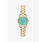 MK Kleine, zweifarbige Armbanduhr Lexington mit Pavé - Silberton - Michael Kors