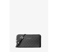 MK Längliche Umhängetasche Jet Set Large mit Signature-Logomuster - Schwarz - Michael Kors