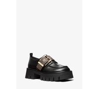 MK Loafer Colby Aus Leder Mit Besatz Aus Signature-Logostoff - Braun - Michael Kors