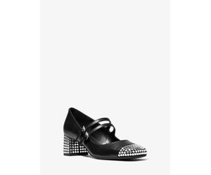 MK Mary-Jane-Pumps Matilda aus Leder mit Nieten - Schwarz - Michael Kors