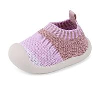 MK MATT KEELY Baby Lauflernschuhe Mädchen Weiche Mesh Atmungsaktive Krabbelschuhe Babyschuhe 0-4 Jahre,Rosa,EU 19(CN 14