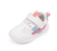 MK MATT KEELY Baby Schuhe Lauflernschuhe Mädchen Jungen Atmungsaktiv Leader Krabbelschuhe für 0-4 Jahre mit Sohle rutschfeste,Rosa,EU 23