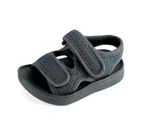MK MATT KEELY Unisex-Kinder Sommer Sandalen Mädchen Jungen Einfarbig rutschfest Lauflernschuhe Schuhe für Trekking Outdoor Strand,24 EU,Grau
