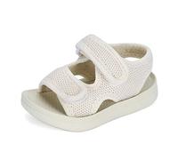 MK MATT KEELY Unisex-Kinder Sommer Sandalen Mädchen Jungen Einfarbig rutschfest Lauflernschuhe Schuhe für Trekking Outdoor Strand,31 EU,Weiß