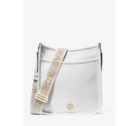 MK Messenger-Tasche Luisa Large Aus Gekrispeltem Leder - Weiss - Michael Kors