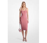 MK Midikleid Aus Geripptem Stretch-Strick - Rosa - Michael Kors