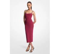 MK Midikleid aus Viskosemischung mit Verzierung - Lila - Michael Kors