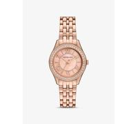 MK Mini-Armbanduhr Harlowe Im Rosé-Goldton Mit Pavé - Rosé-Goldton - Michael Kors