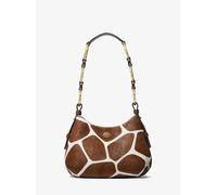 MK Mini-Schultertasche aus Kalbshaar mit Giraffenmuster - Braun - Michael Kors