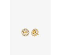 MK Ohrstecker Fulton mit Edelmetallbeschichtung, Logo und Pavé - Goldton - Michael Kors