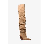 MK Overknee-Stiefel Noemie Aus Wildleder - Natur - Michael Kors