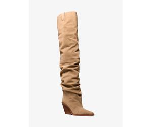MK Overknee-Stiefel Noemie aus Wildleder - Natur - Michael Kors