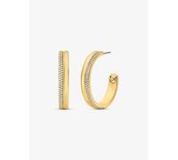 MK Pavé-Creolen Aus Messing Mit Edelmetallbeschichtung - Goldton - Michael Kors