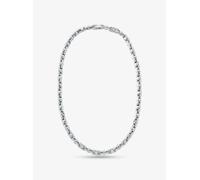 MK Pavé-Halskette Astor Link Medium aus Messing mit Edelmetallbeschichtung - Silberton - Michael Kors