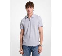 MK Piqué-Poloshirt Aus Baumwollmischung Mit Reißverschluss - Braun - Michael Kors