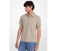 MK Piqué-Poloshirt Aus Baumwollmischung Mit Reißverschluss - Grün - Michael Kors