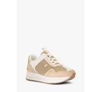 MK Plateau-Sneaker Raina aus glitzerndem Mesh im Kettendesign - Goldton - Michael Kors