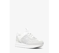 MK Plateau-Sneaker Raina aus glitzerndem Mesh im Kettendesign - Silberton - Michael Kors
