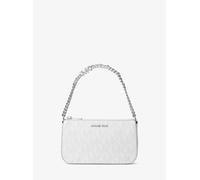 MK Pochette Jet Set Small Mit Signature-Logomuster Und Kette - Grau - Michael Kors