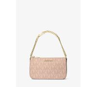 MK Pochette Jet Set Small Mit Signature-Logomuster Und Kette - Rosa - Michael Kors