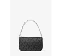 MK Pochette Jet Set Small Mit Signature-Logomuster Und Kette - Schwarz - Michael Kors