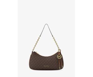 MK Pochette Nolita Medium mit Signature-Logomuster und Kette - Braun - Michael Kors