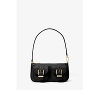 MK Pochette Zoe Small Aus Gekrispeltem Leder - Schwarz - Michael Kors