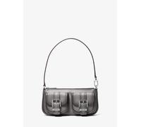 MK Pochette Zoe Small Aus Poliertem Leder - Grau - Michael Kors