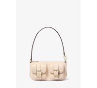 MK Pochette Zoe Small Mit Pailletten - Natur - Michael Kors