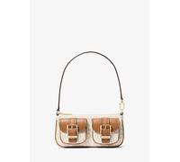 MK Pochette Zoe Small Mit Signature-Logomuster - Natur - Michael Kors