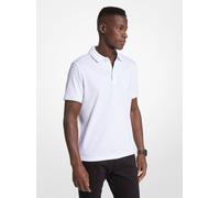 MK Poloshirt Greenwich Aus Baumwoll-Jersey Mit Logo - Weiss - Michael Kors
