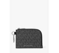 MK Pouch Hudson mit Signature-Logomuster und Reißverschluss - Schwarz - Michael Kors