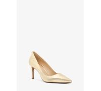 MK Pumps Alina Flex Aus Leder In Metallic-Krakelee-Optik - Goldton - Michael Kors