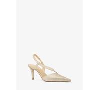 MK Pumps Jaida Aus Leder Mit Glitzer - Goldton - Michael Kors