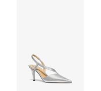 MK Pumps Jaida Aus Leder Mit Glitzer - Silberton - Michael Kors