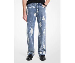 MK Relaxed-fit-Jeans Arden aus gebleichtem Denim - Blau - Michael Kors