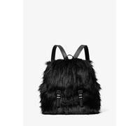 MK Rucksack Quinn Medium Aus Kunstpelz - Schwarz - Michael Kors