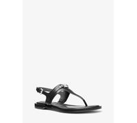 MK Sandale Mandy aus Leder mit T-Riemen - Schwarz - Michael Kors