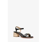 MK Sandale Mandy aus Leder - Schwarz - Michael Kors
