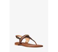 MK Sandale Mandy mit Signature-Logomuster und T-Riemen - Braun - Michael Kors