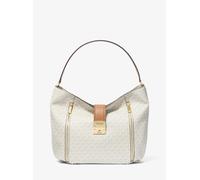 MK Schultertasche Addie Large mit Signature-Logomuster - Natur - Michael Kors