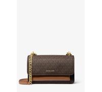 MK Schultertasche Claire Large Mit Signature-Logomuster - Braun - Michael Kors