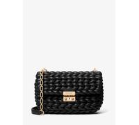 MK Schultertasche Tribeca Large Aus Handgeflochtenem Leder - Schwarz - Michael Kors